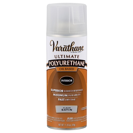 Rust-Oleum Spray Paint, Clear, Satin, Oil, 11.25 oz 9181H